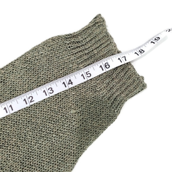 Coldwater Creek  Women's 3/4 Sleeve Linen Blend Sweater Olive Green Size 10/12 - Picture 5 of 9